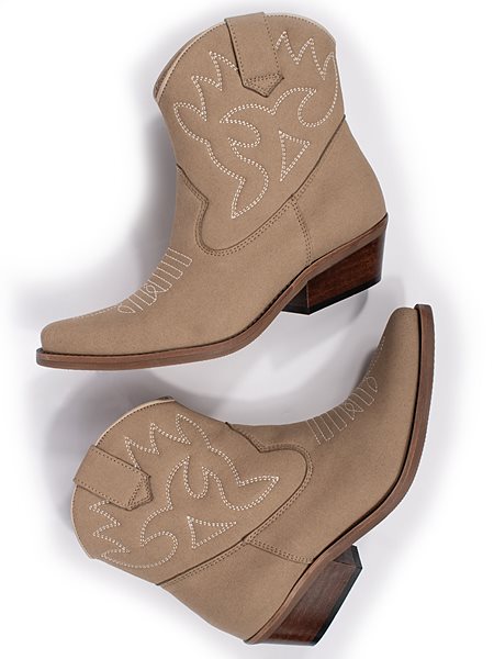 Western Boots Low Sand Brown via Shop Like You Give a Damn