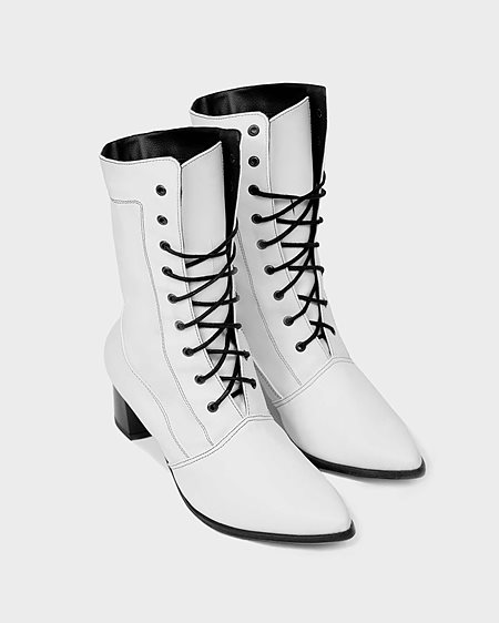High Boots White from Shop Like You Give a Damn