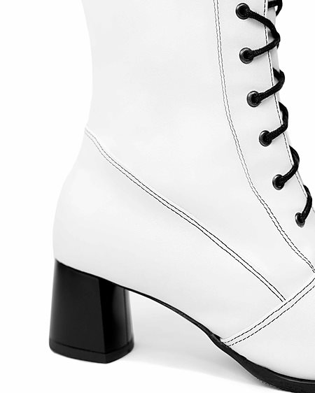 High Boots White from Shop Like You Give a Damn