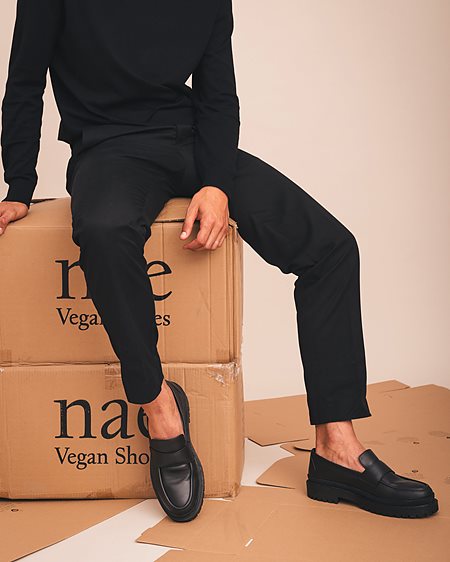 Loafers Cesar Black from Shop Like You Give a Damn