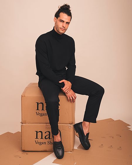 Loafers Cesar Black from Shop Like You Give a Damn