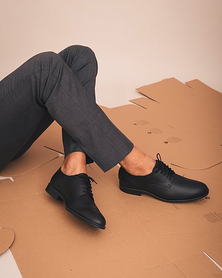 Shoes Derby Quinn Black from Shop Like You Give a Damn