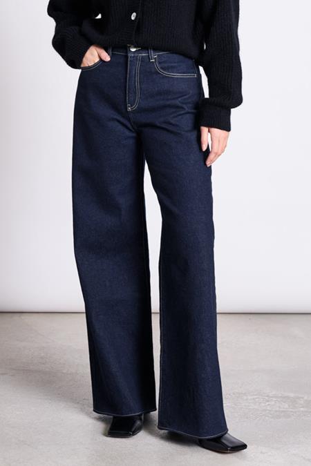 JAN 'N JUNE: Jeans Weites Bein Tacna Dunkelblau