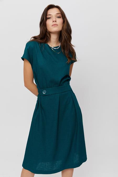 AYANI: Kleid Sati Deep Teal