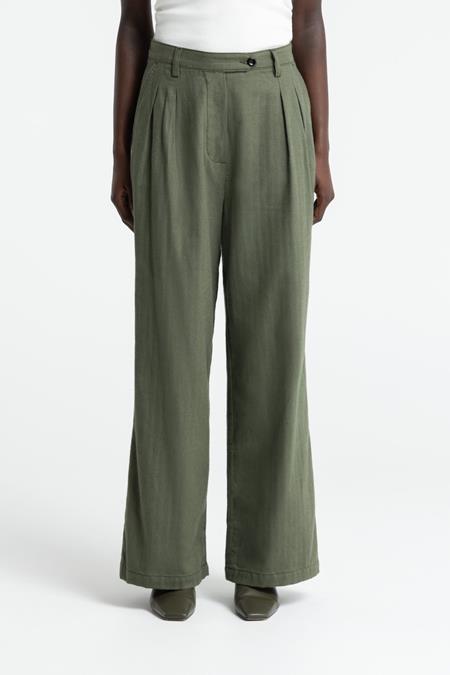 Broek Koujo Mulled Basil Green