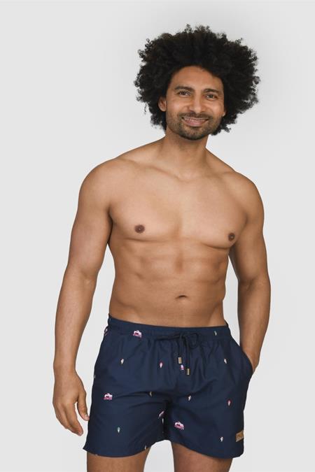 Narwal: Zwemshort Gelato Print Blauw