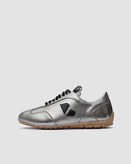 Sneakers Women Racer Metallic Grey via Shop Like You Give a Damn