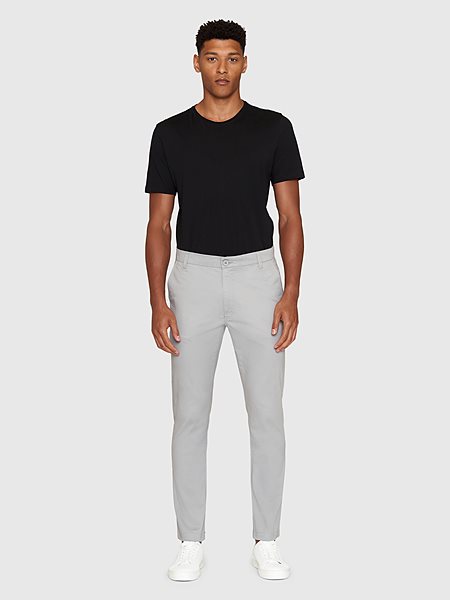 Chino Pants Luca Slim Twill Alloy Grey via Shop Like You Give a Damn