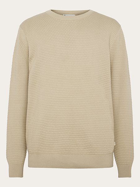 Knit Sweater Vagn Bubble Crew Neck Light Feather Grey from Shop Like You Give a Damn