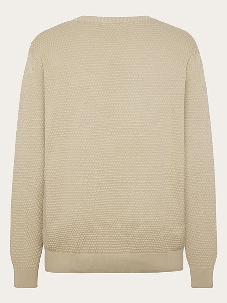 Knit Sweater Vagn Bubble Crew Neck Light Feather Grey from Shop Like You Give a Damn