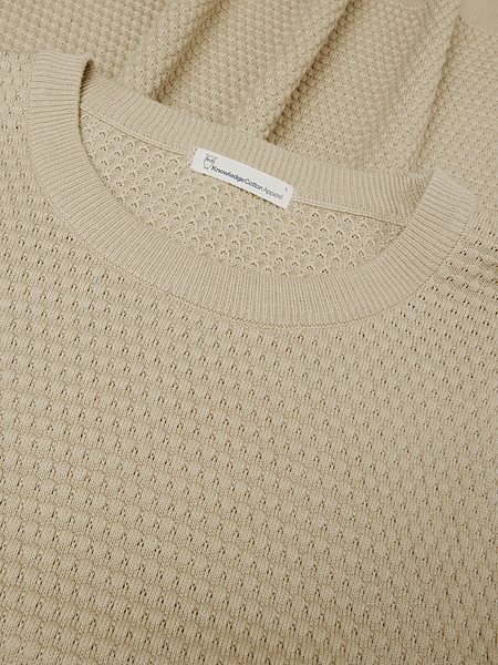 Knit Sweater Vagn Bubble Crew Neck Light Feather Grey from Shop Like You Give a Damn