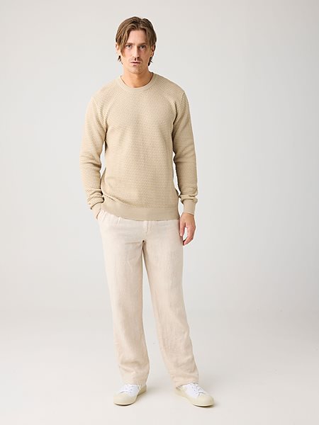 Knit Sweater Vagn Bubble Crew Neck Light Feather Grey from Shop Like You Give a Damn