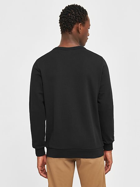 Sweatshirt Basic Badge Black Jet from Shop Like You Give a Damn
