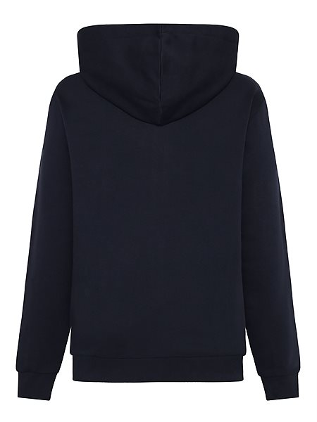 Zip Hoodie Kangaroo Badge Total Eclipse Navy from Shop Like You Give a Damn