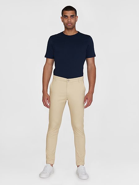Chino Pants Luca Slim Twill Light Feather Gray via Shop Like You Give a Damn