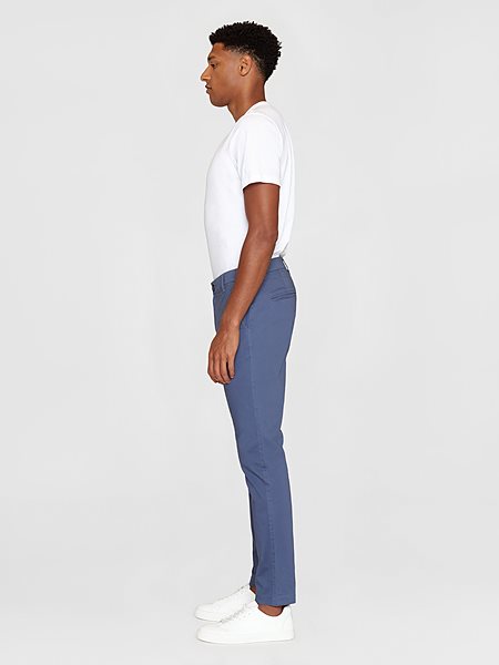Chino Pants Luca Slim Twill Vintage Indigo from Shop Like You Give a Damn