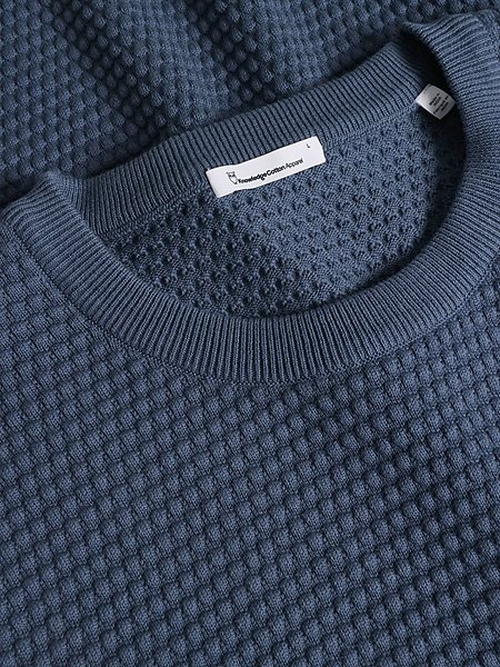 Knit Sweater Vagn Bubble Crew Neck Vintage Indigo from Shop Like You Give a Damn