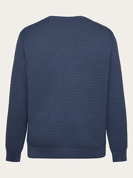 Knit Sweater Vagn Bubble Crew Neck Vintage Indigo from Shop Like You Give a Damn