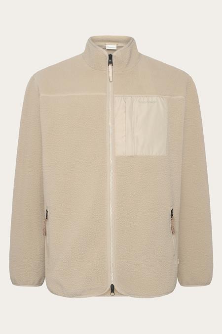 Zip Jacket Loose Fleece Light Feather Gray