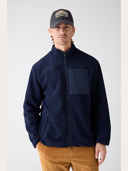 Zip Jacket Loose Fleece Night Sky Navy via Shop Like You Give a Damn