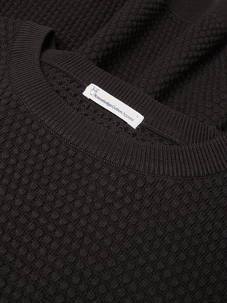 Knit Sweater Vagn Bubble Crew Neck Chocolate Torte from Shop Like You Give a Damn