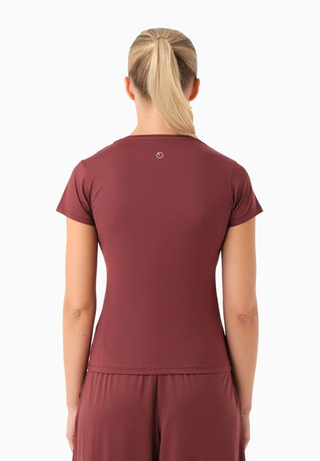 ORGANICATION T-Shirt Sport Tattum Burgundy