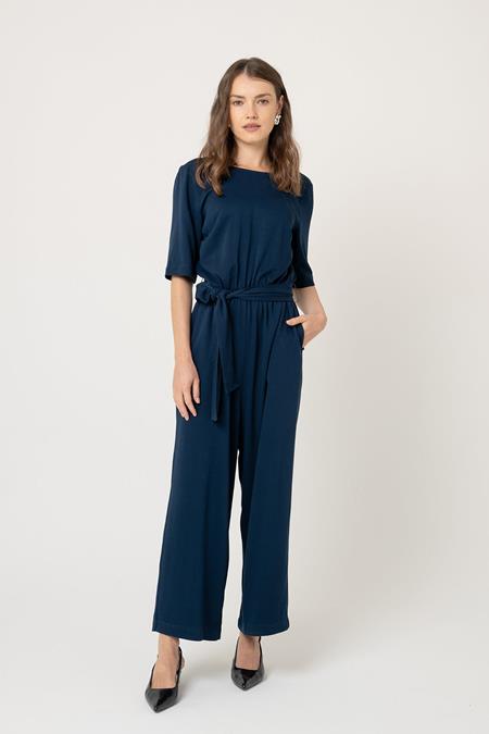 Jumpsuit Staine Halfsleeve Nightfall Blue