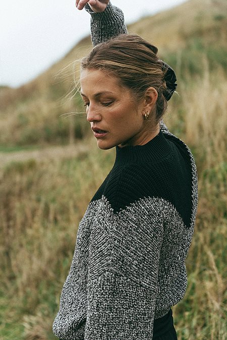 Sweater Melindis Black Melange via Shop Like You Give a Damn