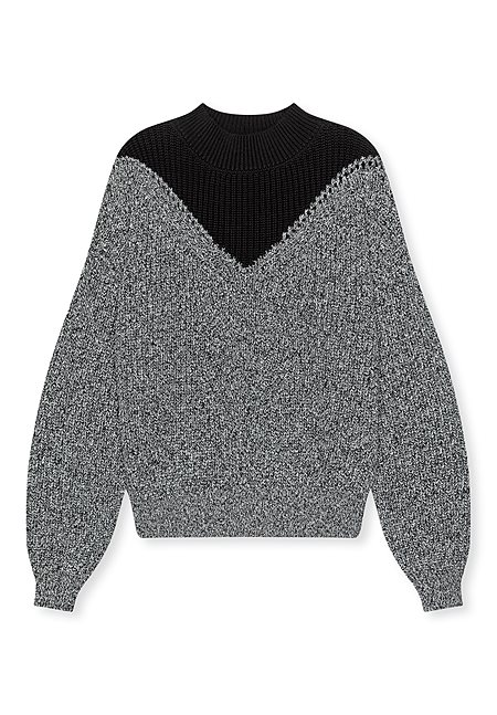 Sweater Melindis Black Melange from Shop Like You Give a Damn