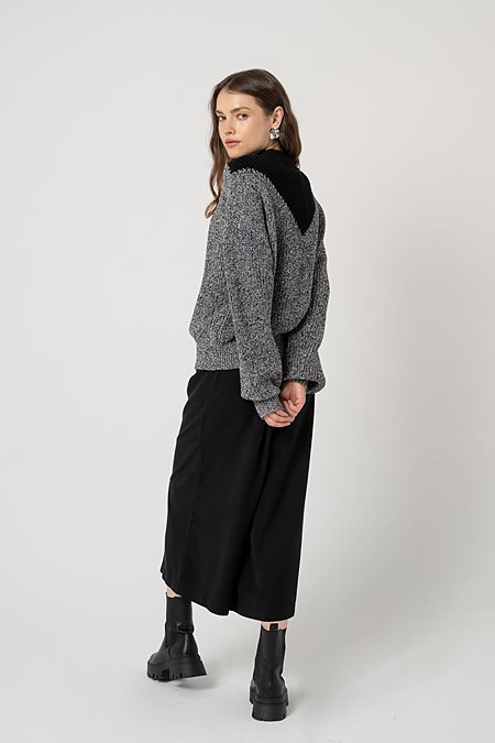 Sweater Melindis Black Melange from Shop Like You Give a Damn