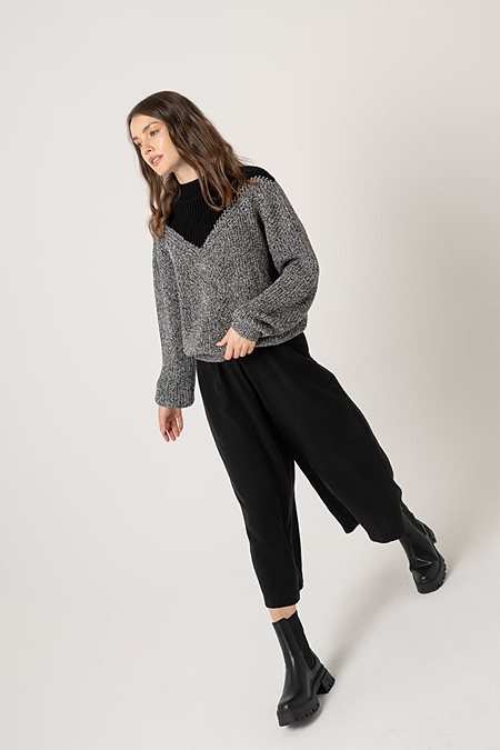 Sweater Melindis Black Melange from Shop Like You Give a Damn