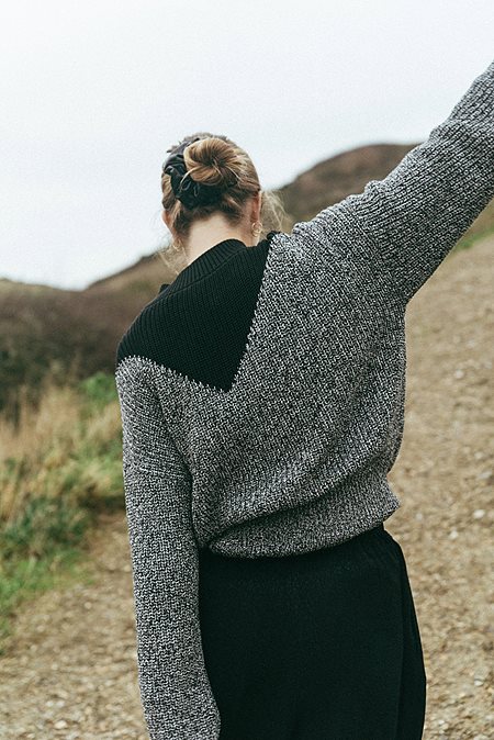 Sweater Melindis Black Melange from Shop Like You Give a Damn
