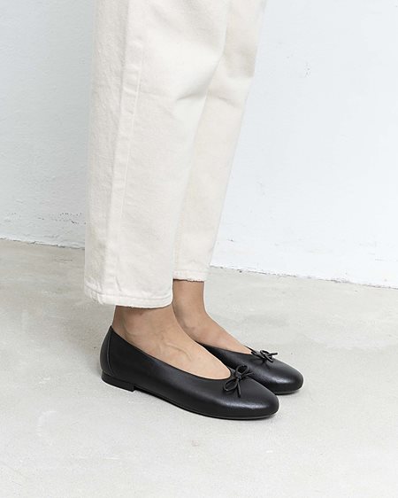 Ballet Flats Mossy Black from Shop Like You Give a Damn