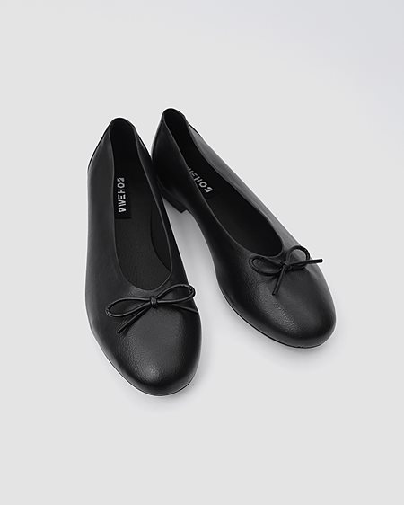 Ballet Flats Mossy Black from Shop Like You Give a Damn