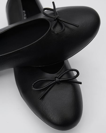 Ballet Flats Mossy Black from Shop Like You Give a Damn