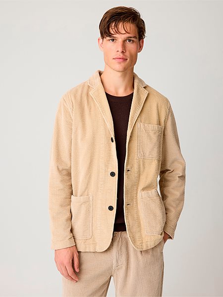 Blazer Corduroy Light Feather Grey via Shop Like You Give a Damn