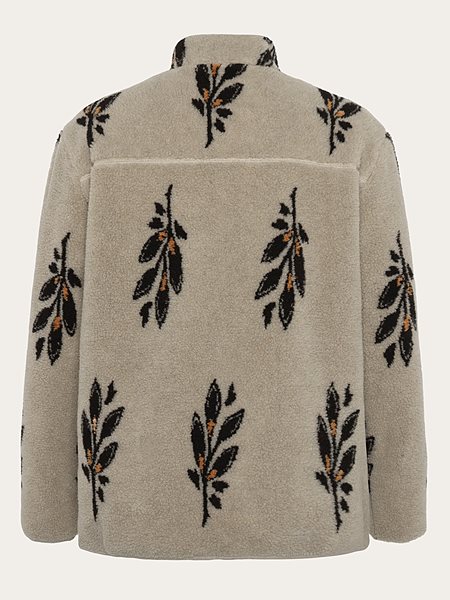 Jacket Sos Loose Fit Aop Zip Beige from Shop Like You Give a Damn