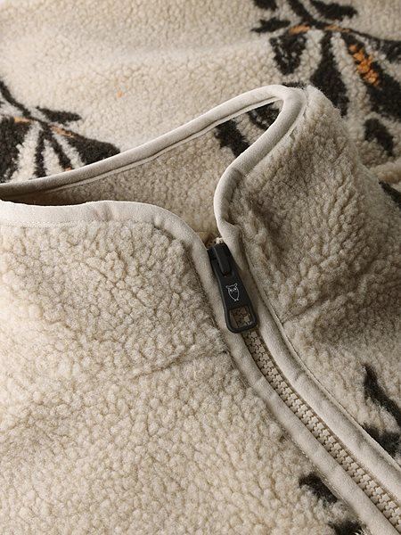 Jacket Sos Loose Fit Aop Zip Beige from Shop Like You Give a Damn