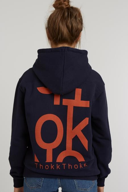 Hoodie Five Letters Dark Navy