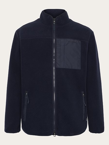 Zip Jacket Loose Fleece Night Sky Navy from Shop Like You Give a Damn