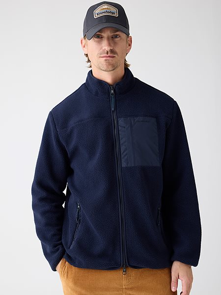 Zip Jacket Loose Fleece Night Sky Navy from Shop Like You Give a Damn
