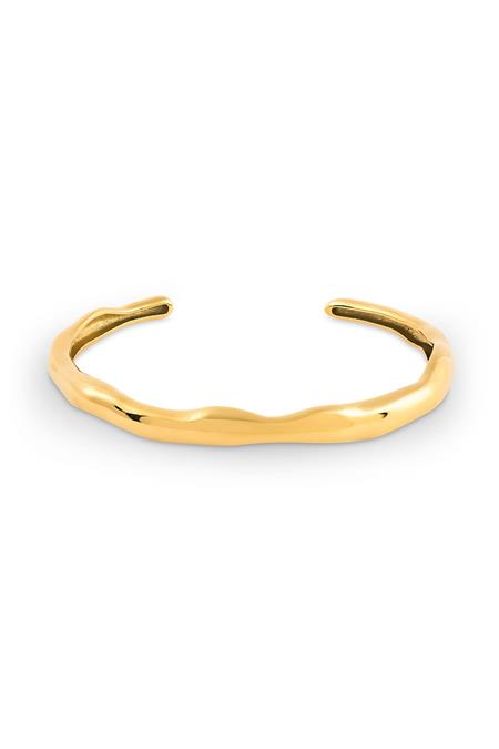 Armband Zion Open Wave Goud