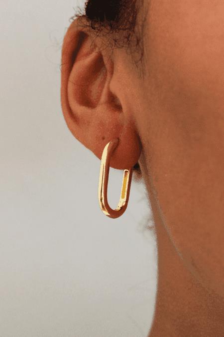 Earrings The Harley Molly Hoop Large 18k Gold Vermeil