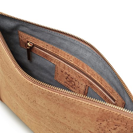 Clutch Large Delta Natural Brown from Shop Like You Give a Damn