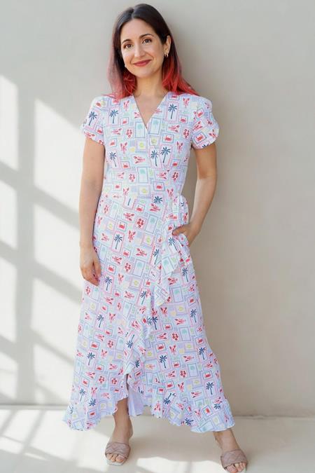 Wickelkleid New Orleans Riviera Bunt