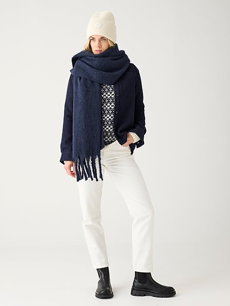 Pants Stella Slim Twill Egret White via Shop Like You Give a Damn