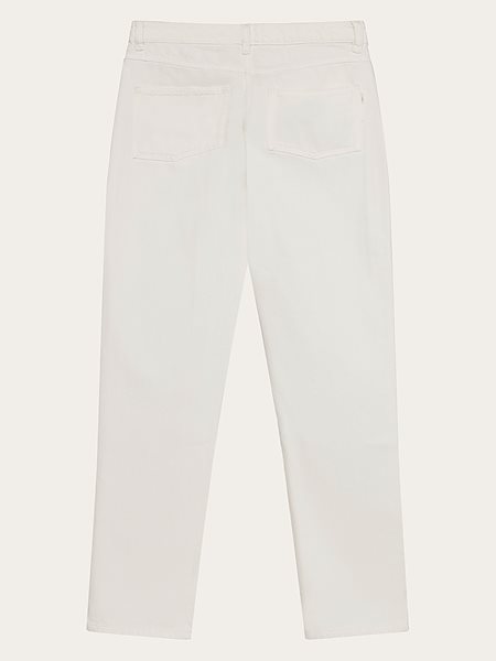 Pants Stella Slim Twill Egret White from Shop Like You Give a Damn