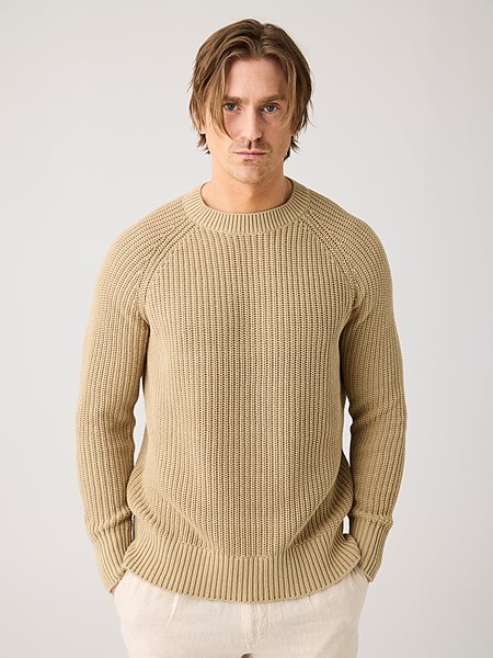 Knit Sweater Raglan Twill Beige from Shop Like You Give a Damn