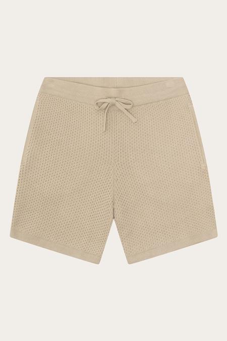 Gebreide Shorts, Wijd, Lichtgrijs
