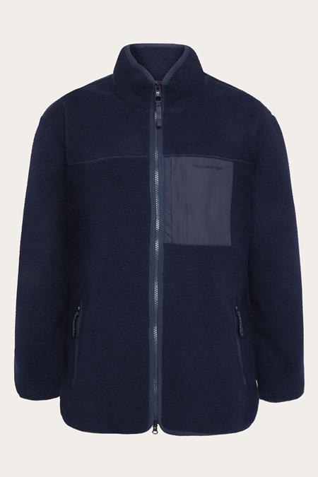 Fleece Jacket Loose Fit Zip Night Sky Navy